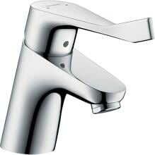 hansgrohe Focus Einhebel-Waschtischarmatur 70 mit extra langem Comfortgriff 12,1 cm ohne Ablaufgarnitur, Messing, 5 l/min, Chrom, (31914000)