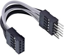 InLine USB 2.0 Verl., intern, 2x 5pol Pfostenstecker auf Pfostenbuchse, 0,05m (33440K)