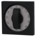 Gira 0666005 Abdeckung mit Knebel für Zeitschalter und Jalousieschalter bzw. -taster, System 55, schwarz matt