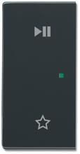 Busch-Jaeger 6237-21-81 Wippe, 2-fach links, mit Symbol "Play/Pause", free@home, anthrazit (2CKA006220A0733)
