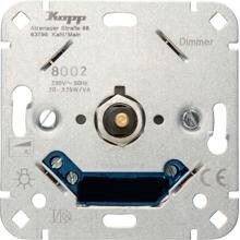 Kopp Elektronischer Dimmer mit Druck-Wechselschalter (Phasenabschnitt) (800200001)