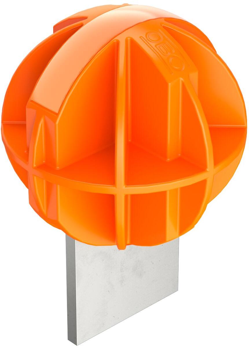 OBO Bettermann ProtectionBall Schutzkappe für Anschlussfahnen, reflektierend, ∅ 50mm, Kunststoff, pastellorange (5018014)