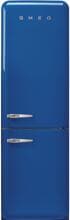 Smeg FAB32RBE6 50"s Style Retro Stand Kühl-Gefrierkombination, 60 cm breit, 331 L, Rechtsanschlag, Multiflow, LED-Display, blau