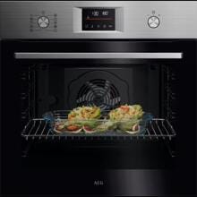 AEG OU5PB40ZSM A++ Einbaubackofen, 59,4 cm breit, 72 L, Pyrolyse, 45 Automatikprogramme, Kindersicherung, 9 Beheizungsarten, Edelstahl mit Antifingerprint