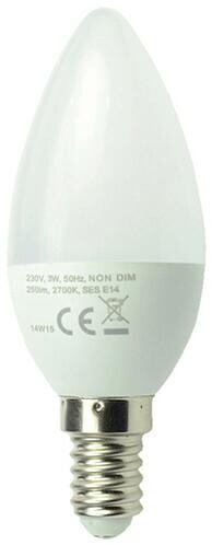 Scharnberger & Hasenbein LED Kerzenlampe, E14, 230VAC/DC, 3,7W, 250lm, 6000K (34028)