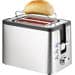 Unold 38215 2er Kompakt Toaster, 800W, Krümelschublade, Antirutschfüße, Edelstahl/schwarz