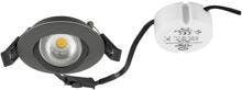 EVN COMPACTO68 LED Deckeneinbau, rund, schwenkbar, IP44, 200-240V, 6W, 3000K, 683lm, inkl. dimmbaren Netzgerät, anthrazit (E44061602)