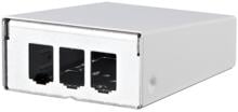 METZ CONNECT Modul AP-Gehäuse 3 Port reinweiß, unbestückt (130861-0302-E)