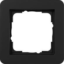 Gira Abdeckrahmen, 1-Fach, Serie E1, Schwarz Matt (0211153)