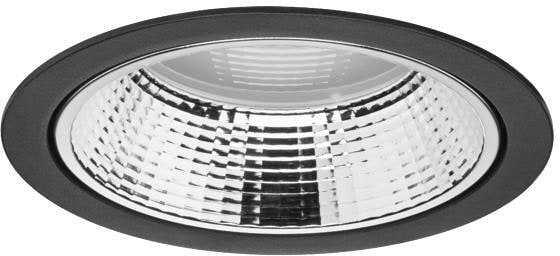 Brumberg KACIE MAXI LED-Einbaudownlight 34W, 3100 lm, 3000K, rund, starr, schwarz (12551183)