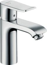 hansgrohe Metris Einhebel-Waschtischarmatur 110 CoolStart mit Zugstangen-Ablaufgarnitur, Messing, 5 l/min, Chrom (31121000)