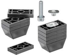 Sommer Auflaufstopper Set 2-Stück, MAS 1 25-55x39x21 mm, für SKL optisch ohne Dichtlippe (5078)