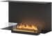 INfire Dreiseitiger Bioethanol Einbaukamin Inside C800V1, Inhalt 1 Liter, 800x450x250, Stahl, schwarz (INSIDE C800V1)