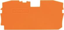 Wago 2010-1292 Abschluss- und Zwischenplatte, 1 mm, orange