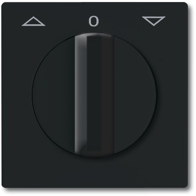 Busch-Jaeger 2142 DR-35 Zentralscheibe mit Drehgriff, mit Aufdruck, Anthrazit, Allwetter 44 (2CKA001710A1886)