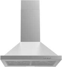 PKM 6090V A++ Wandhaube, 60 cm breit, 355 m³/h, 3 Leistungsstufen, LED-Beleuchtung, Edelstahl