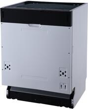 Respekta GSP60V Vollintegrierter Geschirrspüler, 60cm breit, 12 Maßgedecke, 6 Programme, 6 Spültemperaturen, LED-Display, Startzeitvorwahl, Edelstahl