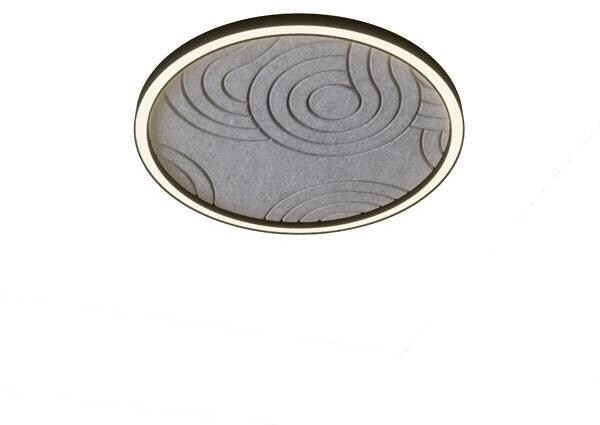 Brumberg Akustikpaneel Devon Cirlce Inlay ̃ 1200 mm, ink.Befestigungsmaterial für Profilhöhe 35 mm, struktur, grau (85721442)