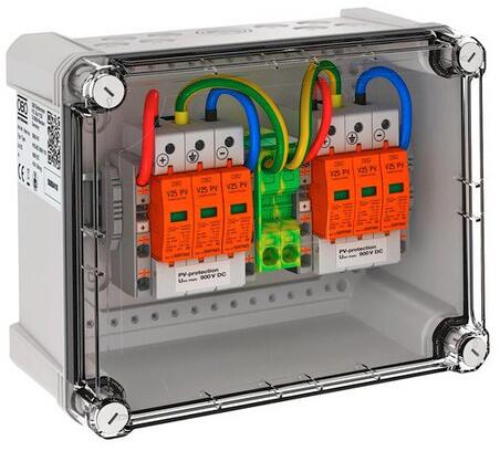 OBO Bettermann Generatoranschlusskasten Typ 1+2 für 2 x 1 String (5088410)