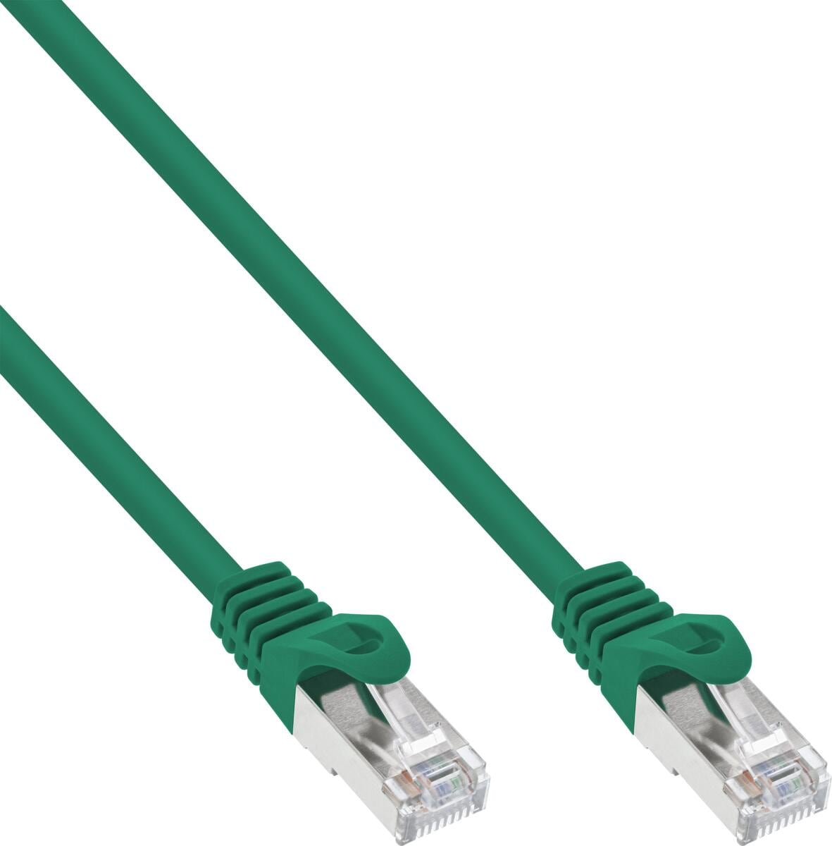 InLine Patchkabel, SF/UTP, Cat.5e, grün, 0,5m (72550G)