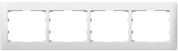 Legrand Rahmen 4-fach waagerecht Galea ultraweiß (771004)