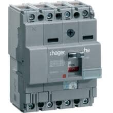 Hager HHA161H Leistungschalter h3 x160 TM ADJ 4P4D N0-100% 160A 25kA CTC