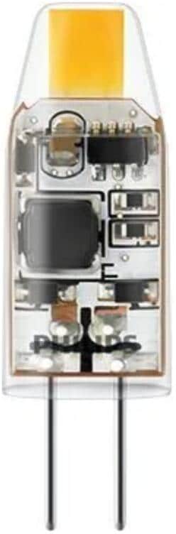 Philips CorePro LEDcapsuleLV 1-10W G4micro 827 Stiftsockellampe, LED, Kapsel, 10 W, G4, 2700 K, 100 lm, CRI 80, 15000 Stunden, klarer Kunststoff (3004