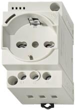 Finder 7U.00.8.230.0010 Steckdose für Schaltschrank, REG, mit LED-Anzeige (7U0082300010)