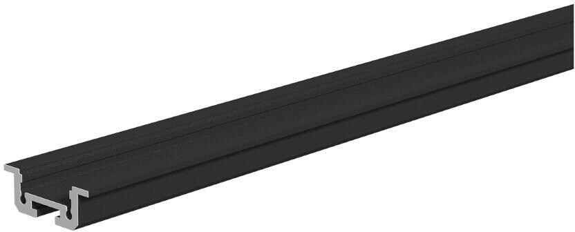 EVN T-Profil, Aluminium, extra flach, 300cm, pulverbeschichtet schwarz (APXSTB300)