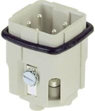 Harting Steckereinsatz, Stift, 4 Kontakte, Schraubanschluss, 10A, männlich (09200042611)
