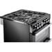 Belling Cookcentre 60 DF Range Cooker, 2 Elektrobacköfen, mit Gaskochfeld, 60 cm breit, black