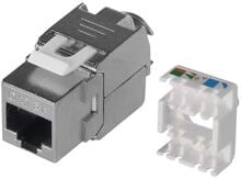 EMOS K0311 Keystone Modul RJ45, FTP, CAT5E, grau (1821100300)