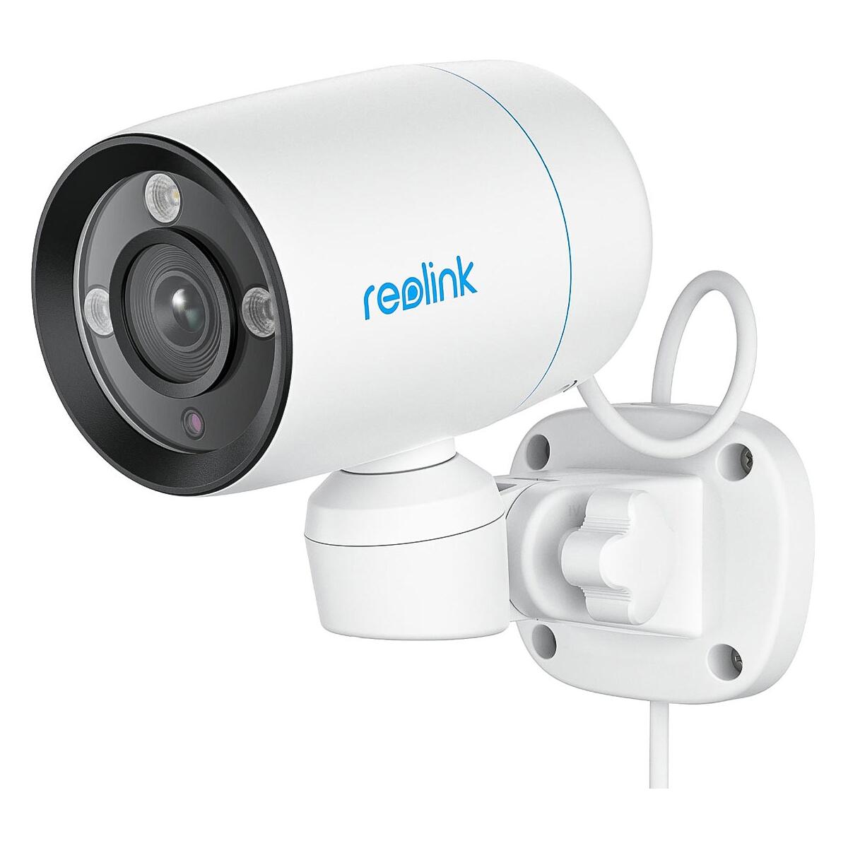 Reolink P330P 8 MP 4K UHD IP PoE Überwachungskamera mit intelligenter Personen- und Fahrzeugerkennung, Nachtsicht in Farbe, weiß