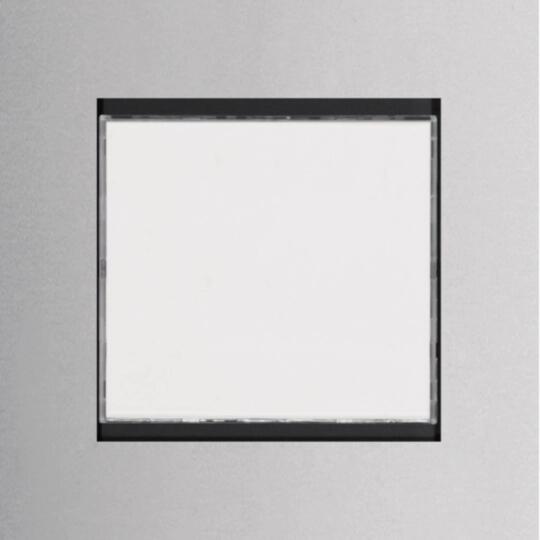 Hager LED-Info Modul, hinterleuchtet, 76x76 mm, Einbau, modesta/modular, Edelstahl Matt (REN707X)