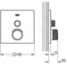 GROHE Grohtherm SmartControl Thermostat, mit einem Absperrventil, Fertigmontageset für Rapido SmartBox, EcoJoy Wandrosette eckig