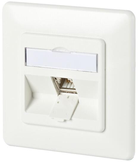 METZ CONNECT C6Amodul 1 Port 180°M UP, Modulare Anschlussdose, reinweiß (130B11D11002-E)