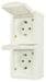 HHG 90591186-DE Schuko Steckdose 2fach senkrecht, Pacific, Weiß