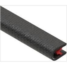 Niedax Kantenschutzband, mit Stahlauflage Kunststoff PVC-weich, schwarz (RKBA10)