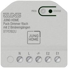 Jung BTPD1B2U JUNG HOME Puck Dimmer 1fach mit 2 Binäreingängen