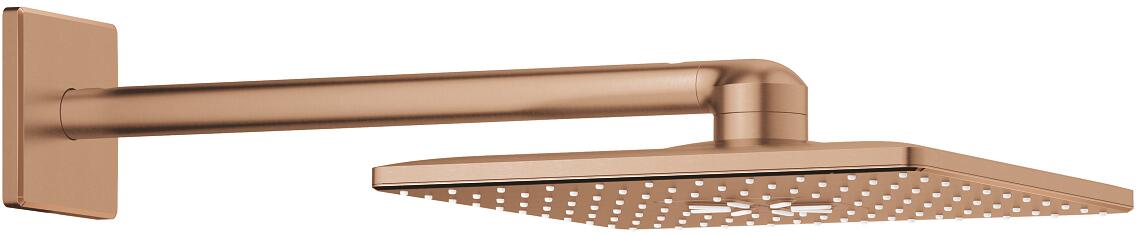 GROHE Rainshower Smartactive 310 Cube Kopfbrauseset, 430mm, 2 Strahlarten, warm sunset gebürstet (26479DL0)