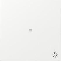 Gira 367470 Wippe mit Kontrollfenster und Symbol Licht, Flächenschalter, Reinweiß glänzend, IP20