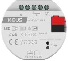 GVS KNX Universal-Dimmaktor Unterputz, 1-fach, KNX-Secure, weiß (ADUDF-01/01)