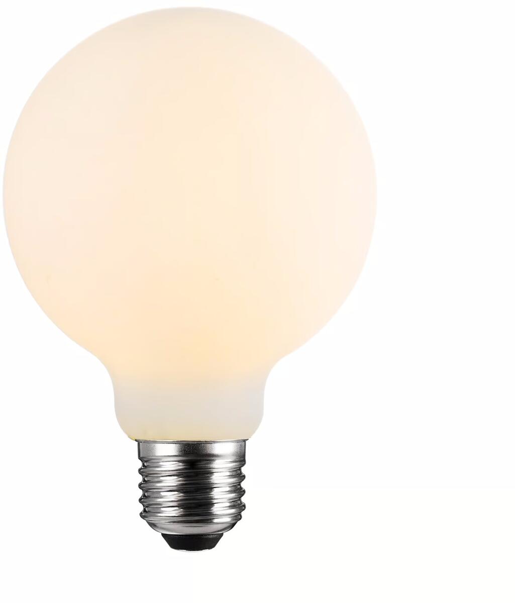 Nordlux Deco E27 G95 Dim Leuchtmittel, 7,1W, 806lm, 3000K, Opal weiß (2480072701)