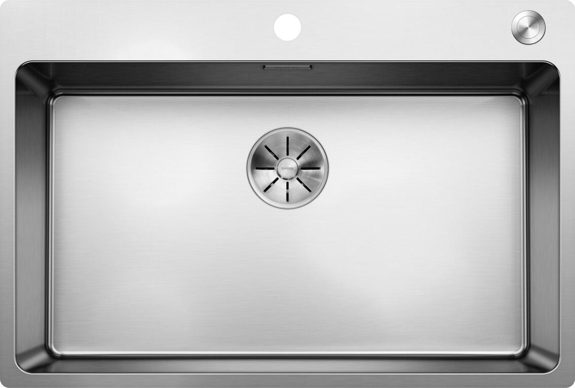 Blanco Andano 700-IF/A Edelstahlspüle mit Ablauffernbedienung, Edelstahl Seidenglanz (525246)