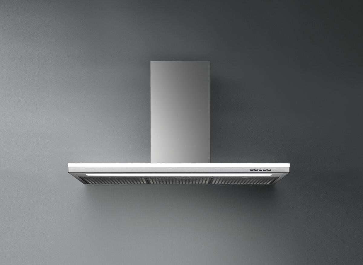 Falmec Lumen IS Inselhaube, 90cm breit, 800 m³/h, elektronische Schaltung, LED-Beleuchtung, 4 Leistungsstufen, Edelstahl (100187)