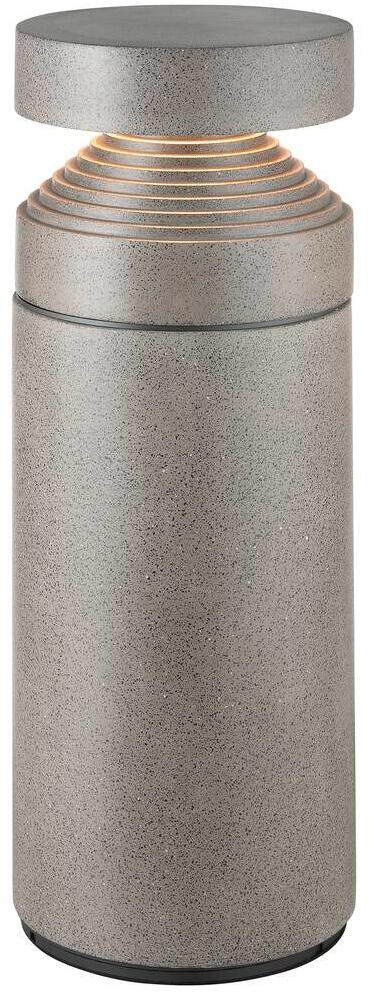 SLV CONCRETE Pole 55 Pollerleuchte, Stehleuchte, Höhe 55cm, Phase dimmbar, 2700 K, IP65, Beton, grau (1008839)