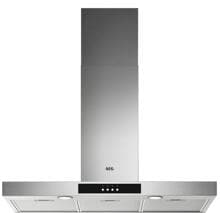 AEG DBB3951M Square EEK:C Dunstabzugshaube, 90cm breit, Drucktasten, LED Beleuchtung, Umluft und Abluft, Edelstahl
