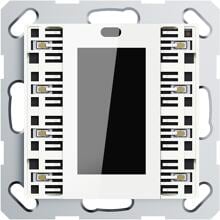 GVS CHPBD-08/55.2.00 Multifunktions-Tastsensor mit Display ADVANCE PRO, 2-/4-fach Weiss mit weissem Display (KNX Secure) (503053433)