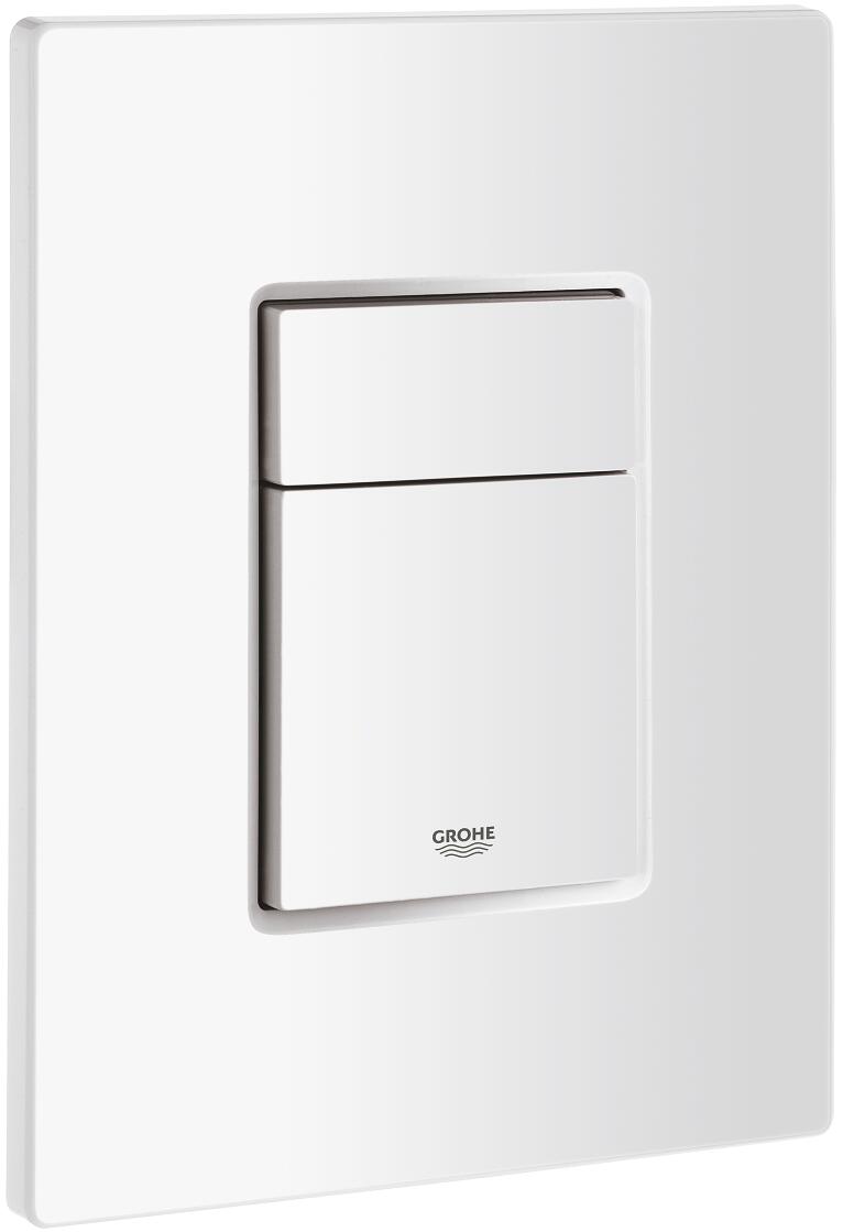 GROHE Abdeckplatte mit Drucktaste 42371, alpinweiß (42371SH0)