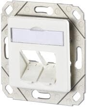 METZ CONNECT Keystone Anschlussdose UPk 2 Port, unbestückt, reinweiß (130B20D21102KE)